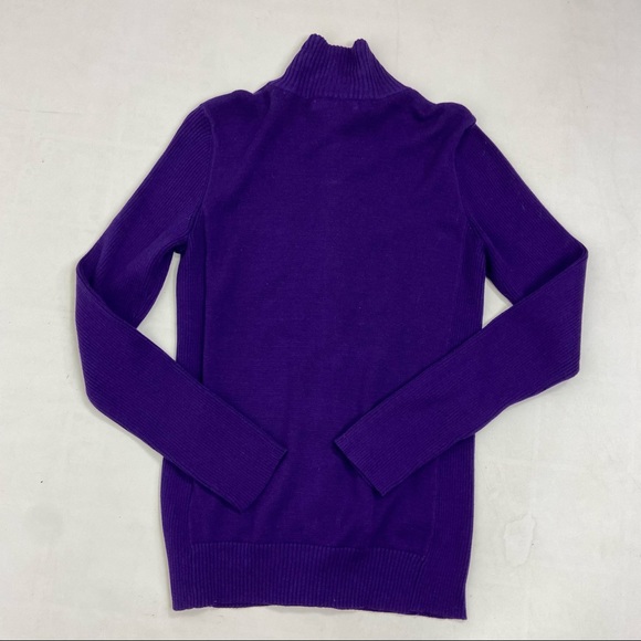 Lauren Ralph Lauren royal purple knit sweater Med - Picture 8 of 10